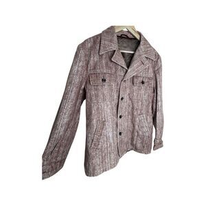 Vintage 60’s 70’s Style Lightweight Jacket Brown Fully Lined Size Medium
